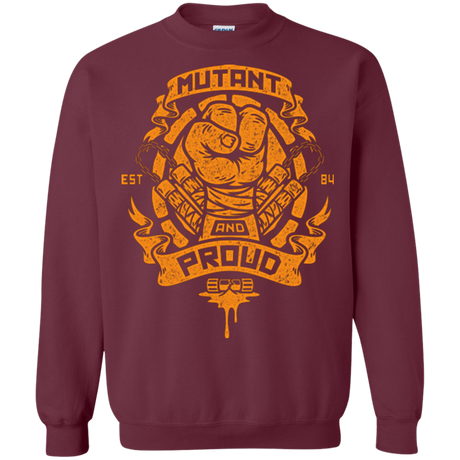 Sweatshirts Maroon / Small Mutant and Proud Mikey Crewneck Sweatshirt