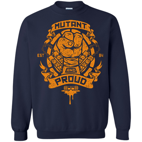 Sweatshirts Navy / Small Mutant and Proud Mikey Crewneck Sweatshirt