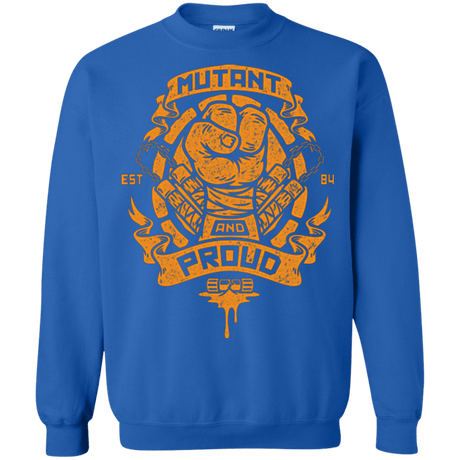 Sweatshirts Royal / Small Mutant and Proud Mikey Crewneck Sweatshirt