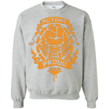 Sweatshirts Sport Grey / Small Mutant and Proud Mikey Crewneck Sweatshirt