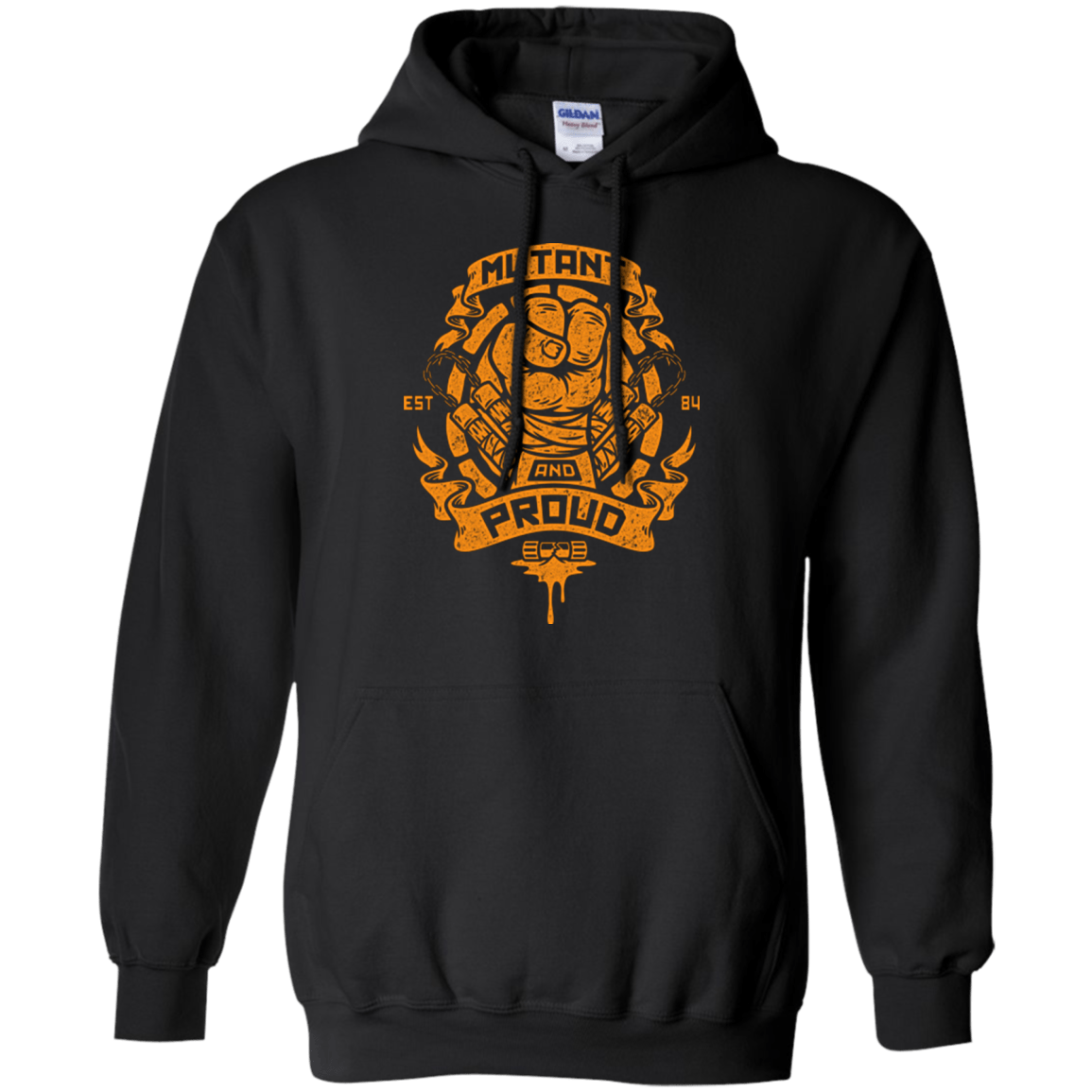 Sweatshirts Black / Small Mutant and Proud Mikey Pullover Hoodie
