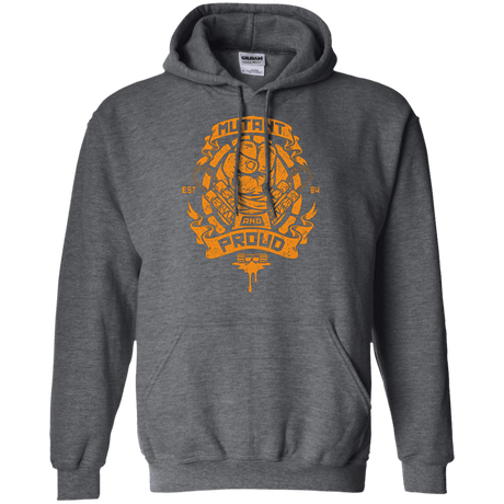 Sweatshirts Dark Heather / Small Mutant and Proud Mikey Pullover Hoodie