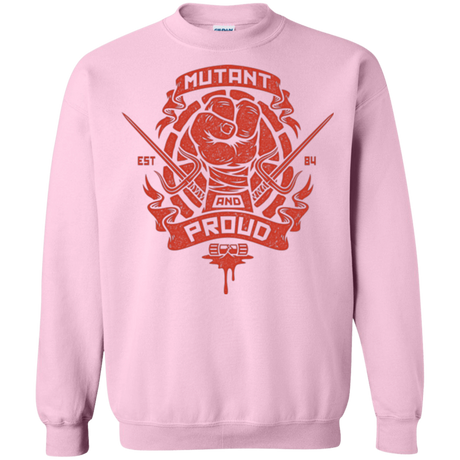 Sweatshirts Light Pink / Small Mutant and Proud Raph Crewneck Sweatshirt