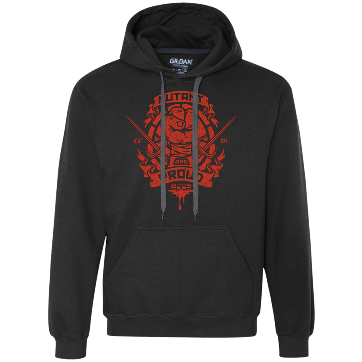 Sweatshirts Black / Small Mutant and Proud Raph Premium Fleece Hoodie