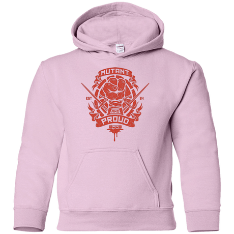 Sweatshirts Light Pink / YS Mutant and Proud Raph Youth Hoodie