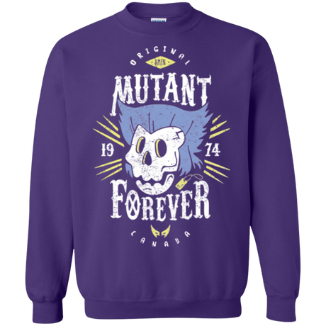 Sweatshirts Purple / Small Mutant Forever Crewneck Sweatshirt