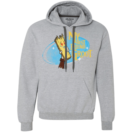 Sweatshirts Sport Grey / Small My Best Friend Groot Premium Fleece Hoodie
