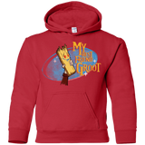 Sweatshirts Red / YS My Best Friend Groot Youth Hoodie