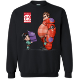Sweatshirts Black / Small My Big Hero Crewneck Sweatshirt