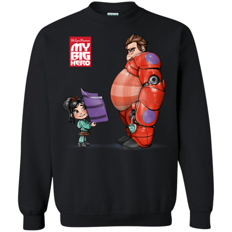 Sweatshirts Black / Small My Big Hero Crewneck Sweatshirt