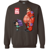 Sweatshirts Dark Chocolate / Small My Big Hero Crewneck Sweatshirt