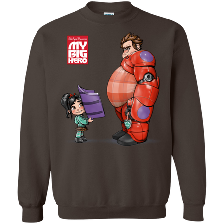 Sweatshirts Dark Chocolate / Small My Big Hero Crewneck Sweatshirt