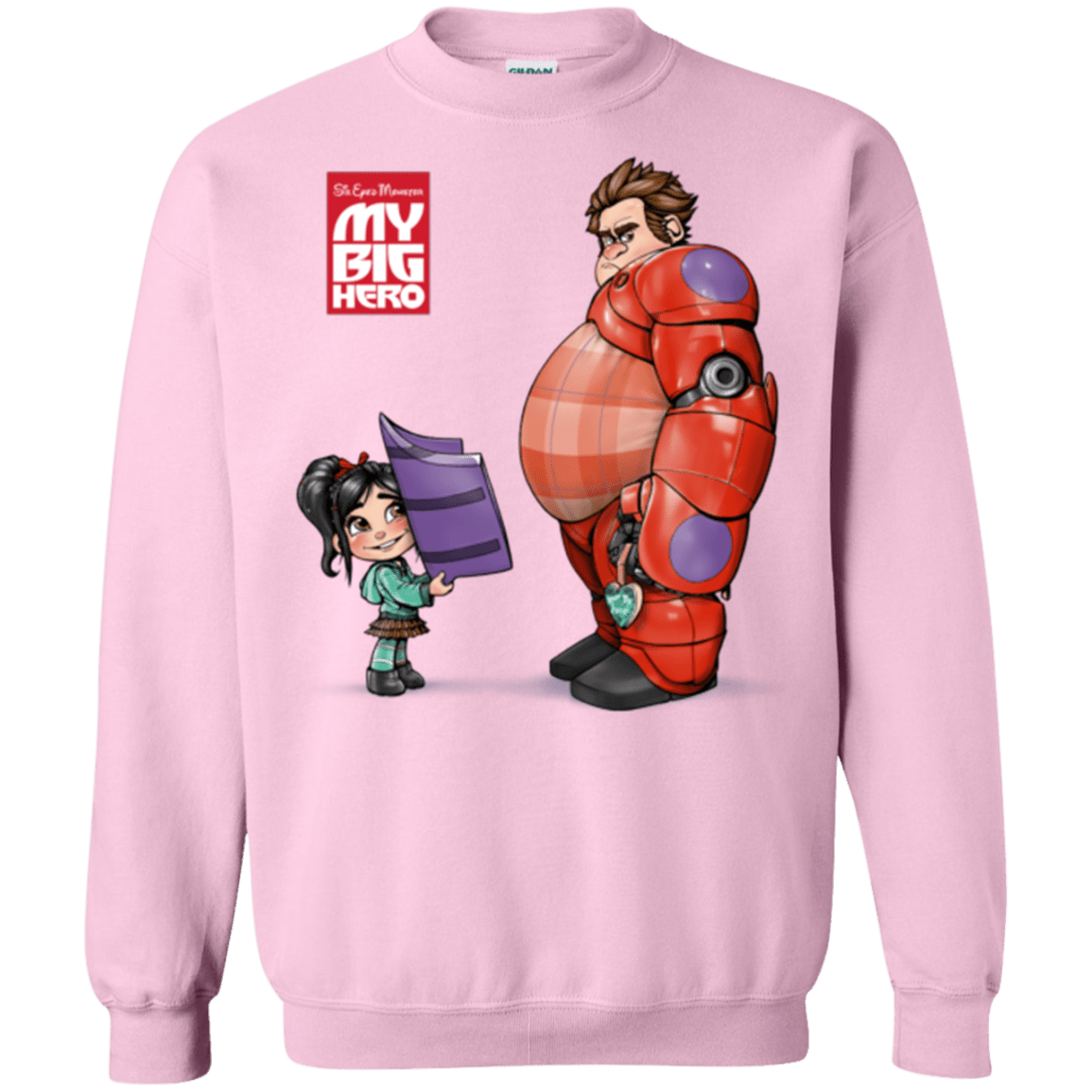 Sweatshirts Light Pink / Small My Big Hero Crewneck Sweatshirt