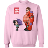 Sweatshirts Light Pink / Small My Big Hero Crewneck Sweatshirt