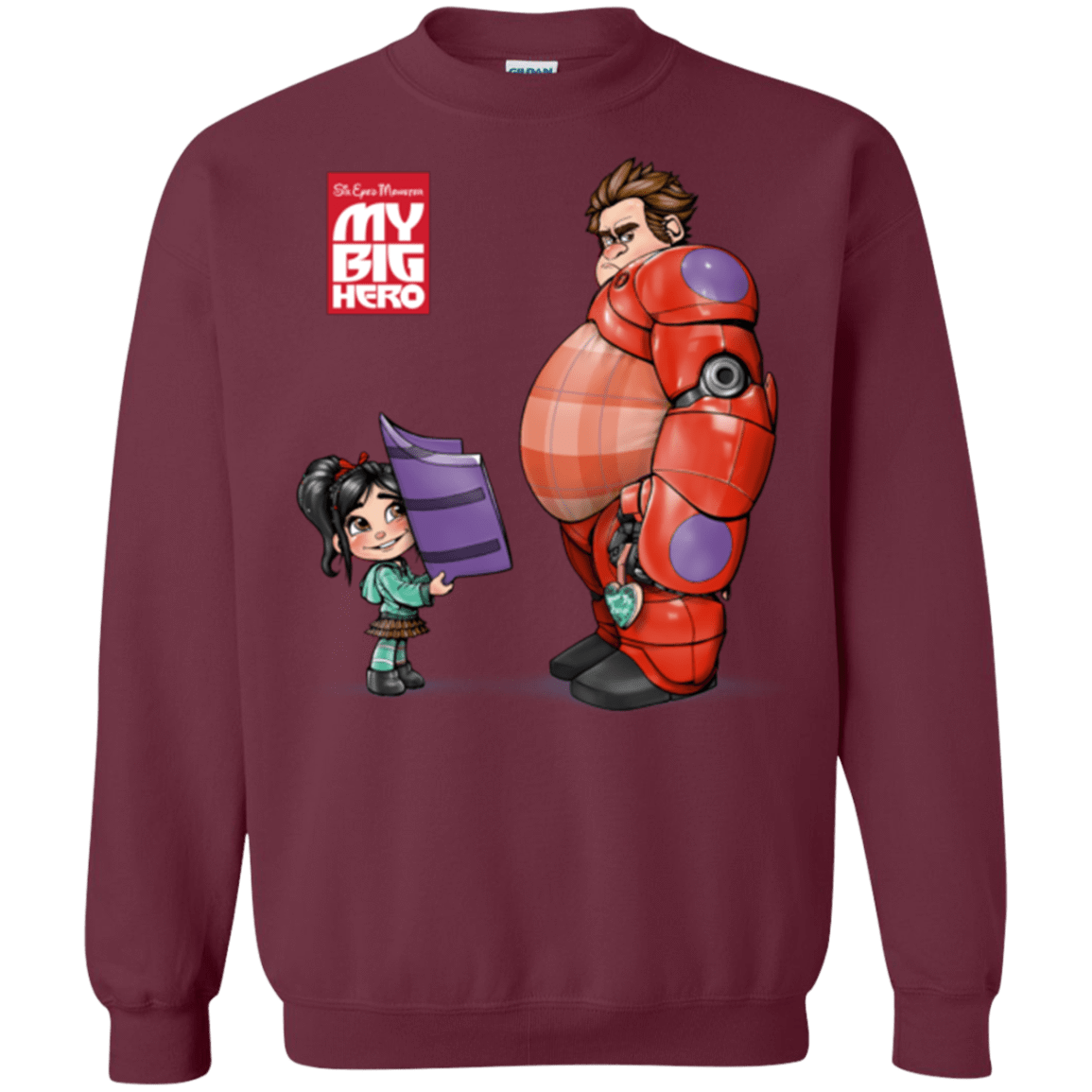 Sweatshirts Maroon / Small My Big Hero Crewneck Sweatshirt