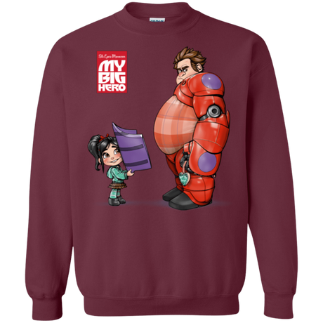 Sweatshirts Maroon / Small My Big Hero Crewneck Sweatshirt