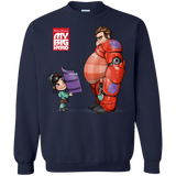 Sweatshirts Navy / Small My Big Hero Crewneck Sweatshirt