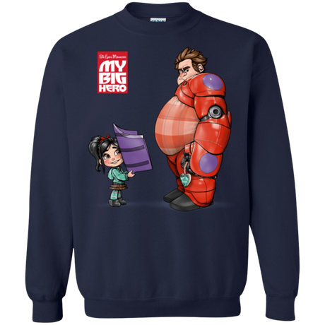 Sweatshirts Navy / Small My Big Hero Crewneck Sweatshirt