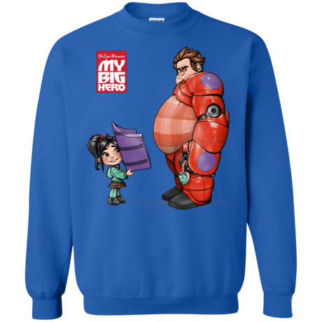 Sweatshirts Royal / Small My Big Hero Crewneck Sweatshirt