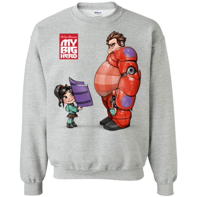Sweatshirts Sport Grey / Small My Big Hero Crewneck Sweatshirt