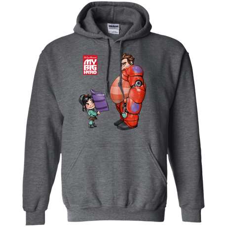 Sweatshirts Dark Heather / Small My Big Hero Pullover Hoodie