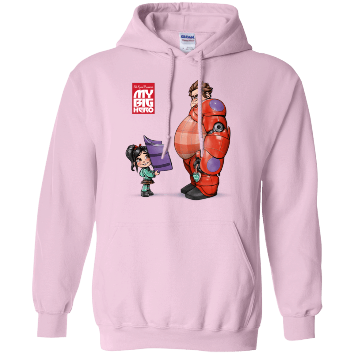 Sweatshirts Light Pink / Small My Big Hero Pullover Hoodie