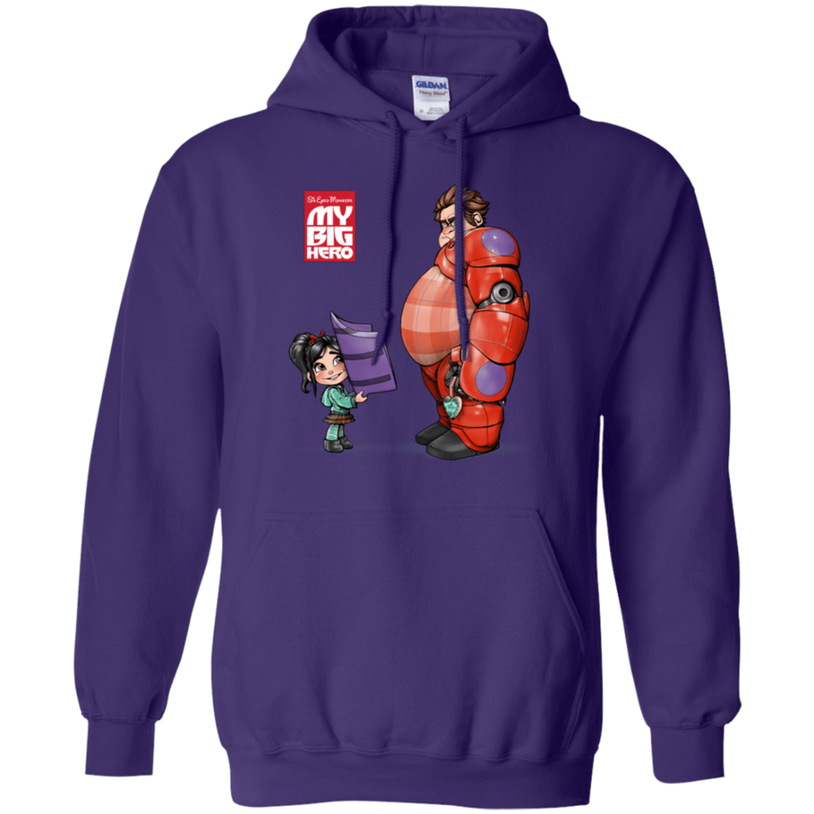 Sweatshirts Purple / Small My Big Hero Pullover Hoodie