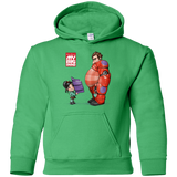Sweatshirts Irish Green / YS My Big Hero Youth Hoodie