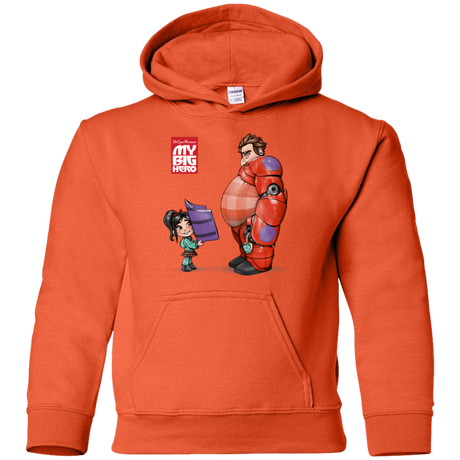 Sweatshirts Orange / YS My Big Hero Youth Hoodie