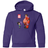 Sweatshirts Purple / YS My Big Hero Youth Hoodie