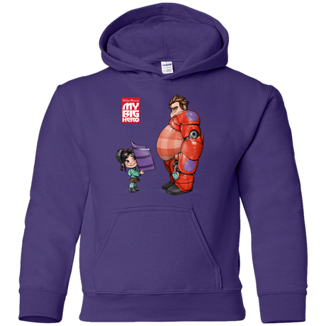 Sweatshirts Purple / YS My Big Hero Youth Hoodie