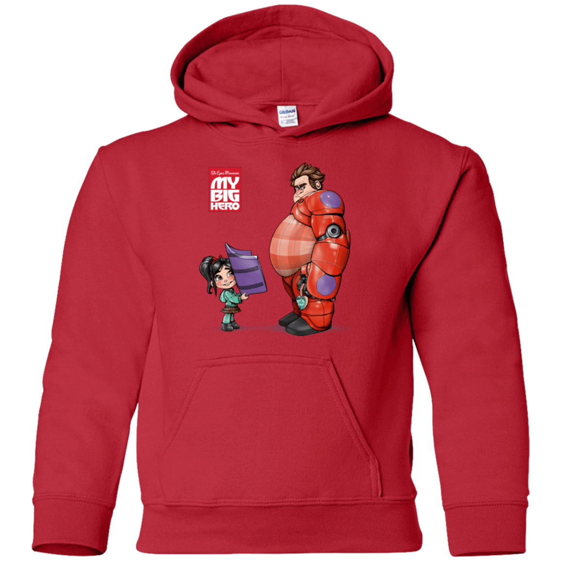 Sweatshirts Red / YS My Big Hero Youth Hoodie