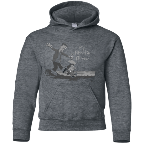Sweatshirts Dark Heather / YS My Fiendish Friend Youth Hoodie