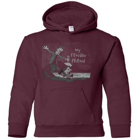 Sweatshirts Maroon / YS My Fiendish Friend Youth Hoodie