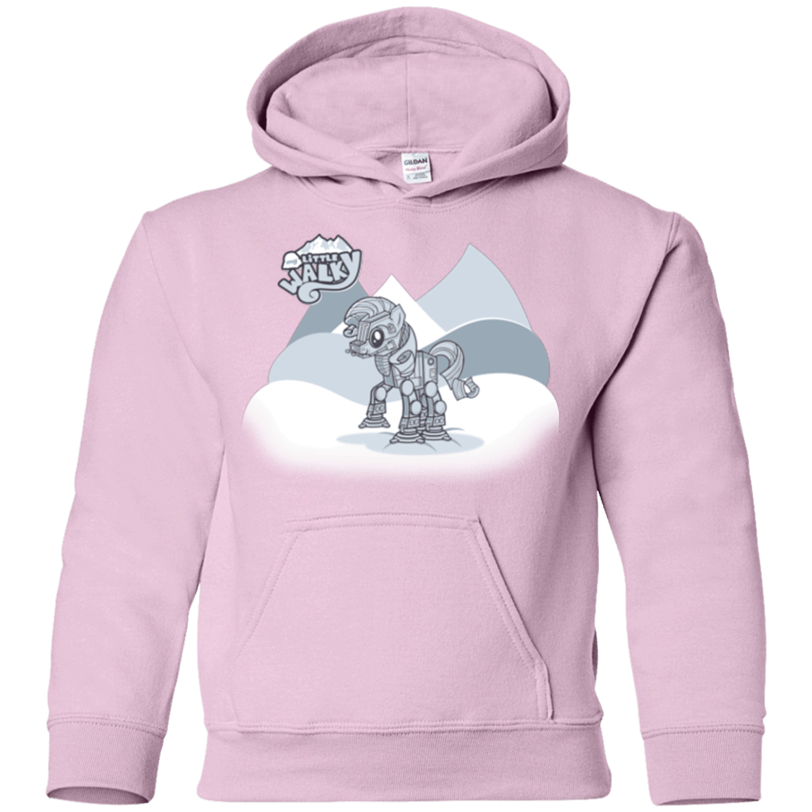 Sweatshirts Light Pink / YS my little walky Youth Hoodie
