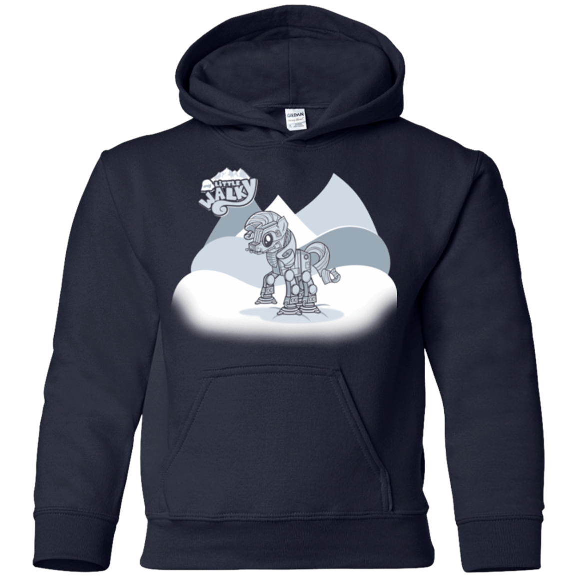 Sweatshirts Navy / YS my little walky Youth Hoodie