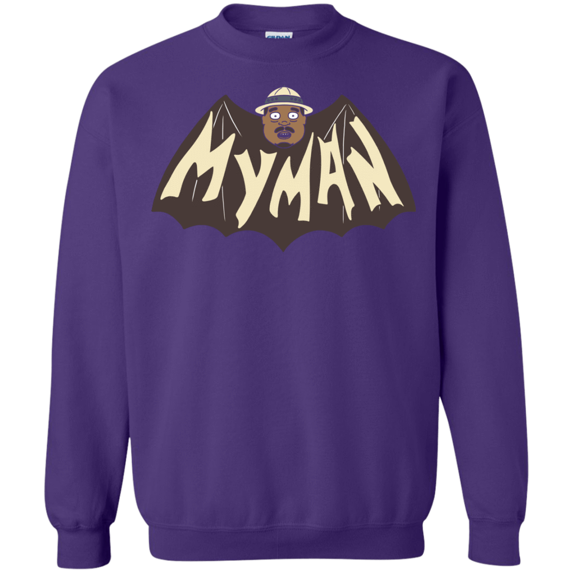 Sweatshirts Purple / S My Man! Crewneck Sweatshirt