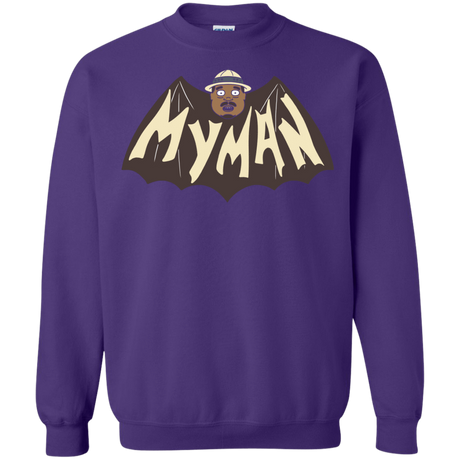 Sweatshirts Purple / S My Man! Crewneck Sweatshirt
