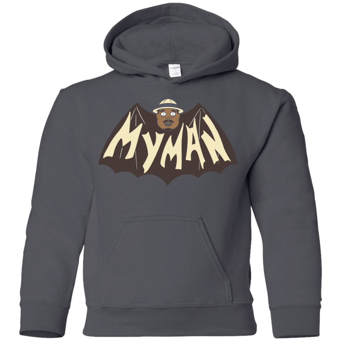 Sweatshirts Charcoal / YS My Man! Youth Hoodie