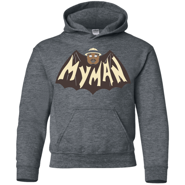 Sweatshirts Dark Heather / YS My Man! Youth Hoodie