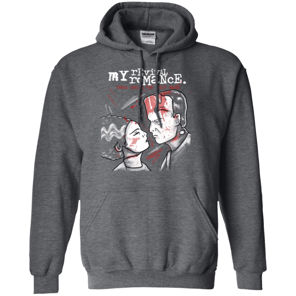 Sweatshirts Dark Heather / S My Revival Romance Pullover Hoodie