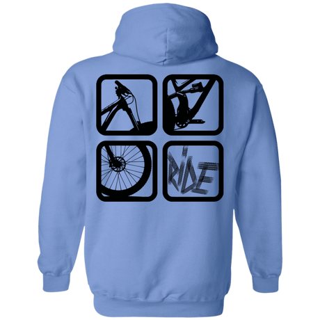 Sweatshirts Carolina Blue / S My Ride Back Print Pullover Hoodie