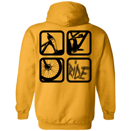 Sweatshirts Gold / S My Ride Back Print Pullover Hoodie