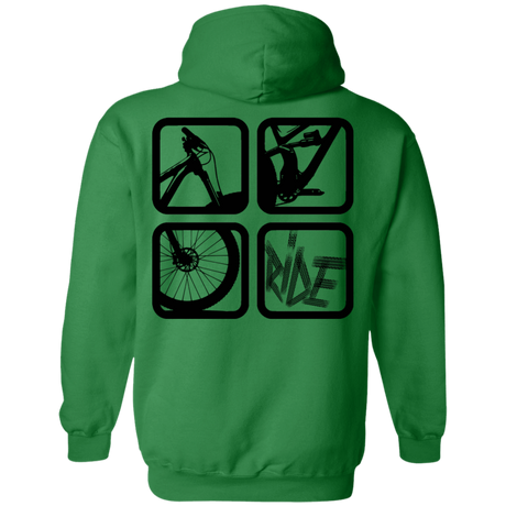 Sweatshirts Irish Green / S My Ride Back Print Pullover Hoodie