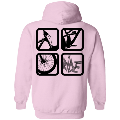 Sweatshirts Light Pink / S My Ride Back Print Pullover Hoodie