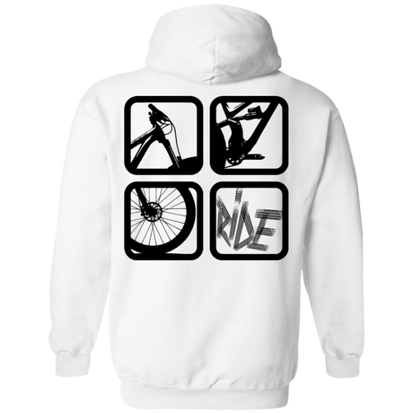 Sweatshirts White / S My Ride Back Print Pullover Hoodie