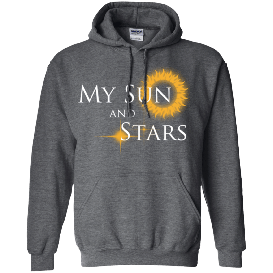 Sweatshirts Dark Heather / Small My Sun And Stars Pullover Hoodie