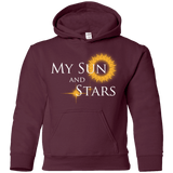 Sweatshirts Maroon / YS My Sun And Stars Youth Hoodie