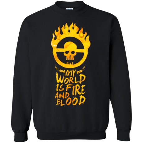 Sweatshirts Black / Small My World Is Fire Crewneck Sweatshirt