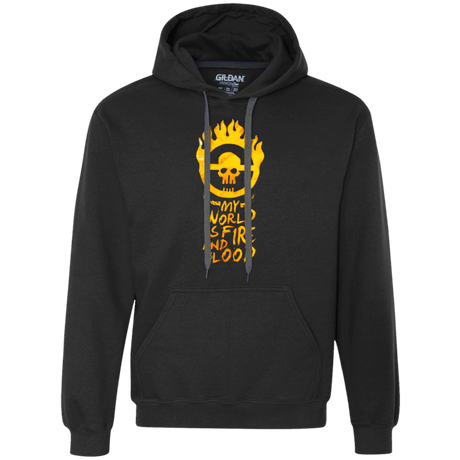 Sweatshirts Black / Small My World Is Fire Premium Fleece Hoodie